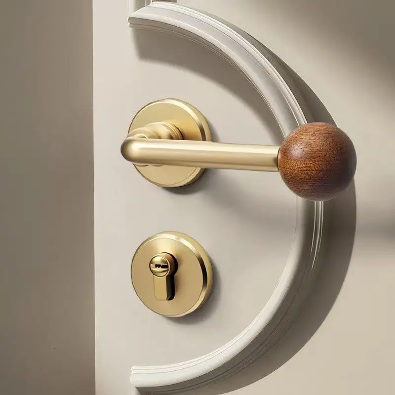 Solid Walnut Wood Indoor Gate Lock Minimalist Bedroom Silent Split Door Lock Zinc Alloy Mechanical Furniture Door Handles Locks
Solid Walnut Wood Indoor Gate Lock Minimalist Bedroom Silent Split Door Lock Zinc Alloy Mechanical Furniture Door Handles Locks