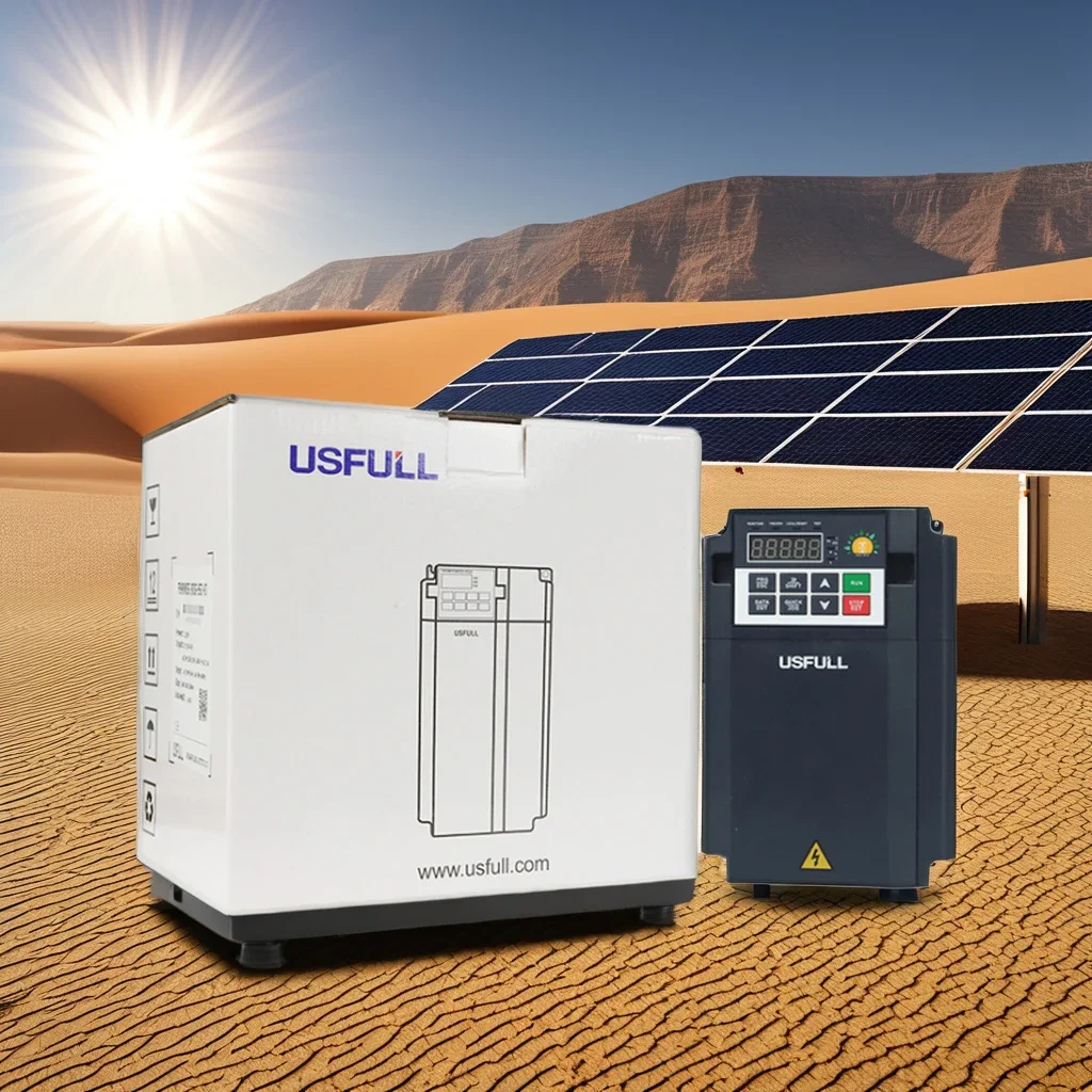USFULL 0.75kw-160kw 1-phase 220V 3-phase 380V MPPT solar pump inverter for submersible and surface pump irrigation systems
USFULL 0.75kw-160kw 1-phase 220V 3-phase 380V MPPT solar pump inverter for submersible and surface pump irrigation systems