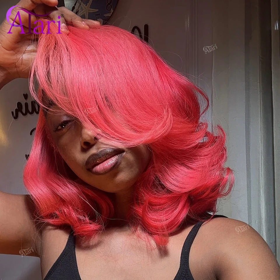 Neon Pink Upgrade 13x4 Lace Frontal Bob Wave Human Hair Wigs Brazilian Short Bob Transparent Wig 180 Density Pre Pluck for Women
Neon Pink Upgrade 13x4 Lace Frontal Bob Wave Human Hair Wigs Brazilian Short Bob Transparent Wig 180 Density Pre Pluck for Women