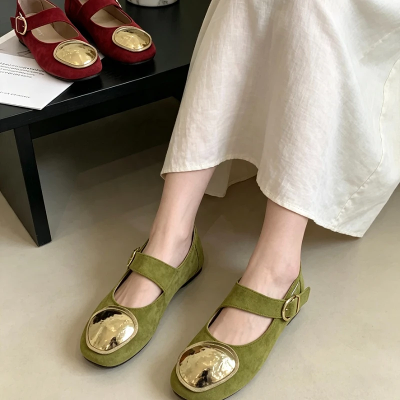 Flat-bottomed Round-head Snap Fastening Shallow Platform Stylish and Versatile Comfortable Anti-slip Breathable Women's Shoes
Flat-bottomed Round-head Snap Fastening Shallow Platform Stylish and Versatile Comfortable Anti-slip Breathable Women's Shoes