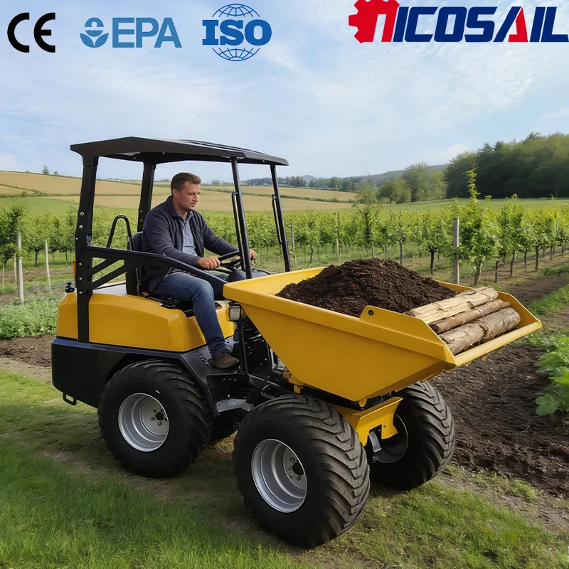 D130 1560kg Compact Site Dumper CE Approved Heavy Duty Small Dumper for Garden Jobs
D130 1560kg Compact Site Dumper CE Approved Heavy Duty Small Dumper for Garden Jobs