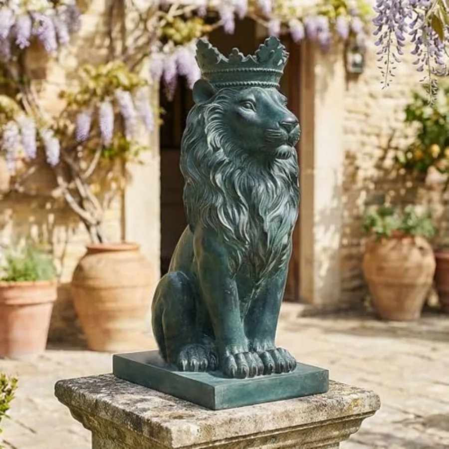 Большая антикварная бронзовая статуя льва, 21 дюйм, величественная скульптура льва, фигурка для классического домашнего декора, украшение для офисного стола, королевский декор, мужественный стиль
Большая антикварная бронзовая статуя льва, 21 дюйм, величественная скульптура льва, фигурка для классического домашнего декора, украшение для офисного стола, королевский декор, мужественный стиль