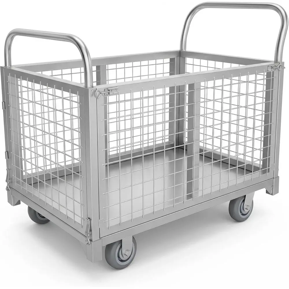 Super Large 4-in-1 Heavy Duty Rolling Stock Cart, 2200 lbs Capacity, 5 Rotating Wheels
Super Large 4-in-1 Heavy Duty Rolling Stock Cart, 2200 lbs Capacity, 5 Rotating Wheels