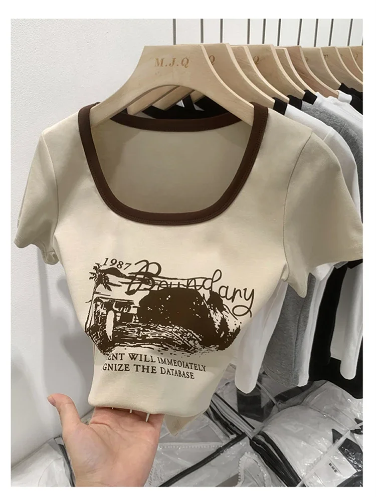 Summer Women T Shirt Girls Oversize T-Shirt Woman Clothes Tops Cotton Print Tshirt Female Short Sleeve Spring Tee Sexy Y2k Top
Summer Women T Shirt Girls Oversize T-Shirt Woman Clothes Tops Cotton Print Tshirt Female Short Sleeve Spring Tee Sexy Y2k Top