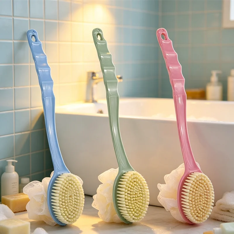 Bath Body Brush Soft Loofah Bristles, Curved Long Handle for Women Men, Shower Brush for Body Face Spa Washing, Exfoliating Tool
Bath Body Brush Soft Loofah Bristles, Curved Long Handle for Women Men, Shower Brush for Body Face Spa Washing, Exfoliating Tool