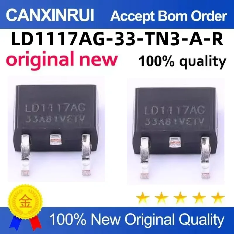 (5-100 pieces) LD1117AG-33-TN3-A-R Low Differential Linear Voltage Regulator (LDO) UTC original in stock
(5-100 pieces) LD1117AG-33-TN3-A-R Low Differential Linear Voltage Regulator (LDO) UTC original in stock