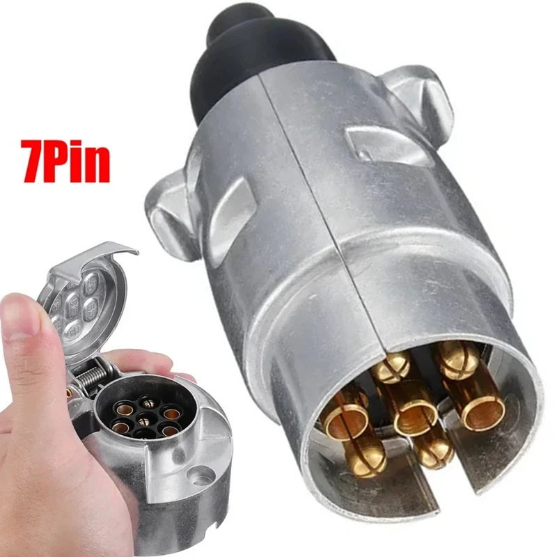 7 Pin 2 In 1 Metal Trailer Connector Car Electric Accessories Round Shape Plug Adapter Converter Kits Towing Supply Power Tool
7 Pin 2 In 1 Metal Trailer Connector Car Electric Accessories Round Shape Plug Adapter Converter Kits Towing Supply Power Tool