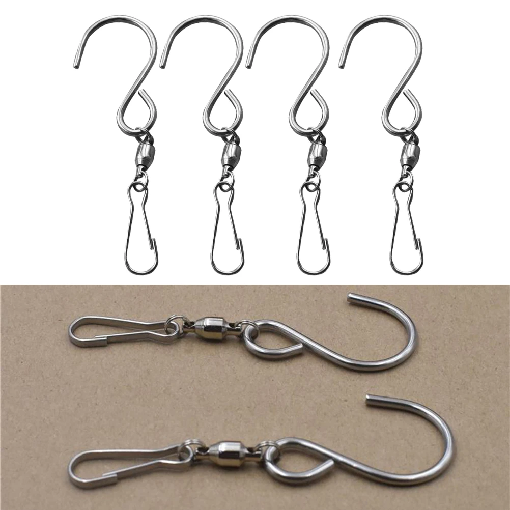 8 Pcs Swivel Clip Hanging Stainless Steel S Hooks Wind Rotate Spiral Tail for Windchime Or Ornaments Hooks
8 Pcs Swivel Clip Hanging Stainless Steel S Hooks Wind Rotate Spiral Tail for Windchime Or Ornaments Hooks