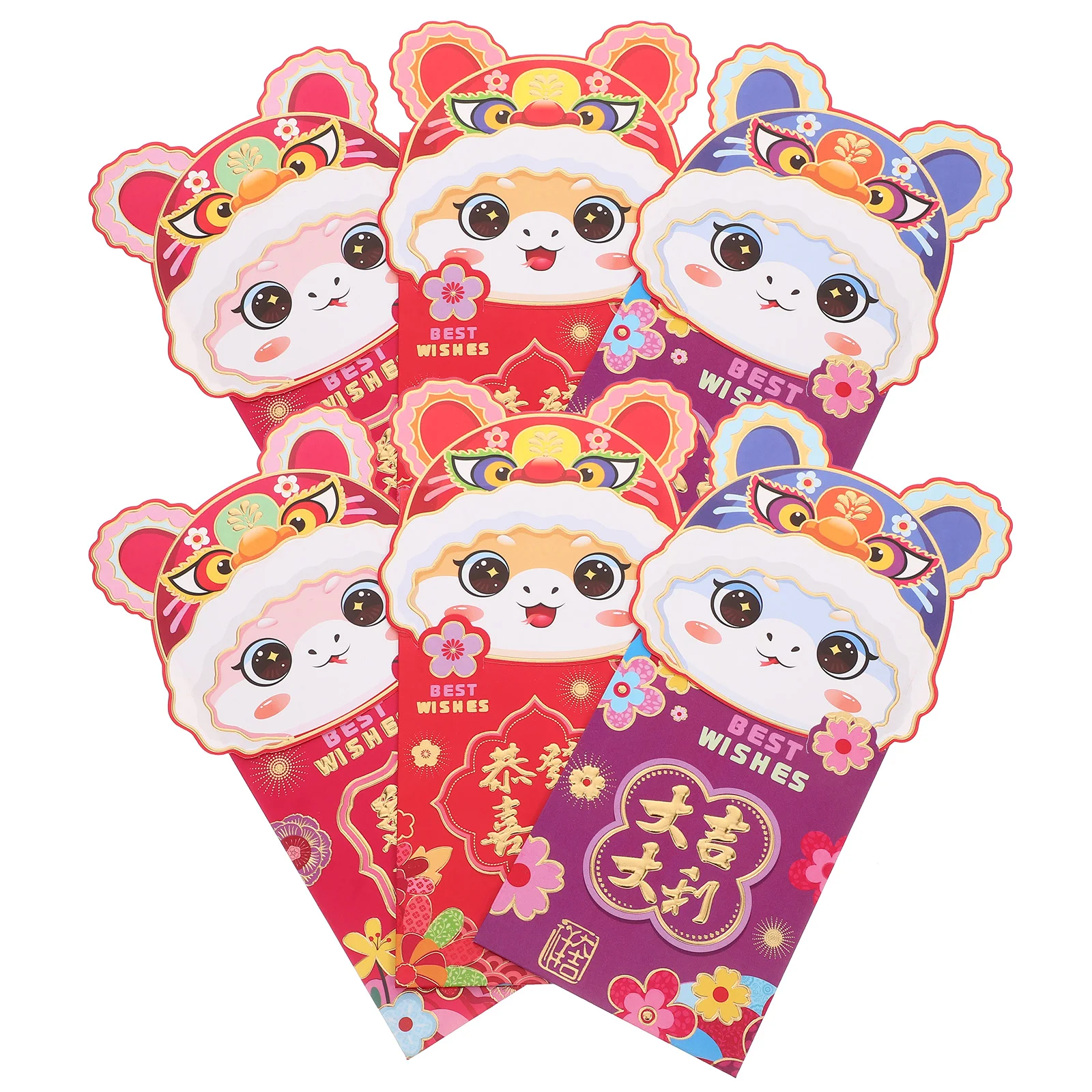 6 Pcs Wallet Cartoon Red Envelope Bag Child Traditional Paper Lunar New Year Decorations Chinese Envelopes
6 Pcs Wallet Cartoon Red Envelope Bag Child Traditional Paper Lunar New Year Decorations Chinese Envelopes
