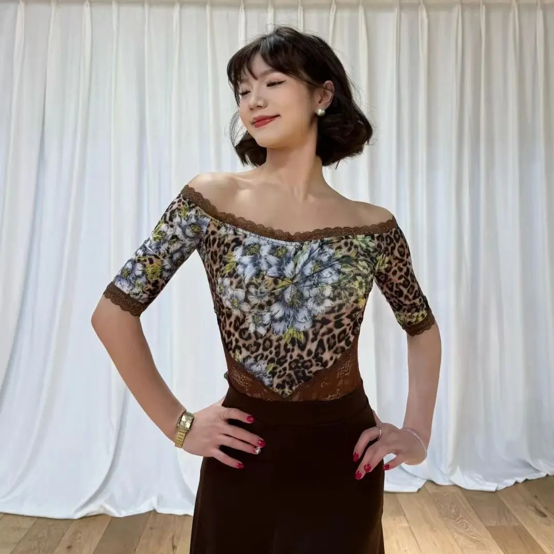 Ballroom Dance Costumes Competition Dress Women Dress One Shoulder Leopard Print Top Skirt Waltz Modern Dance Clothes DN20642
Ballroom Dance Costumes Competition Dress Women Dress One Shoulder Leopard Print Top Skirt Waltz Modern Dance Clothes DN20642
