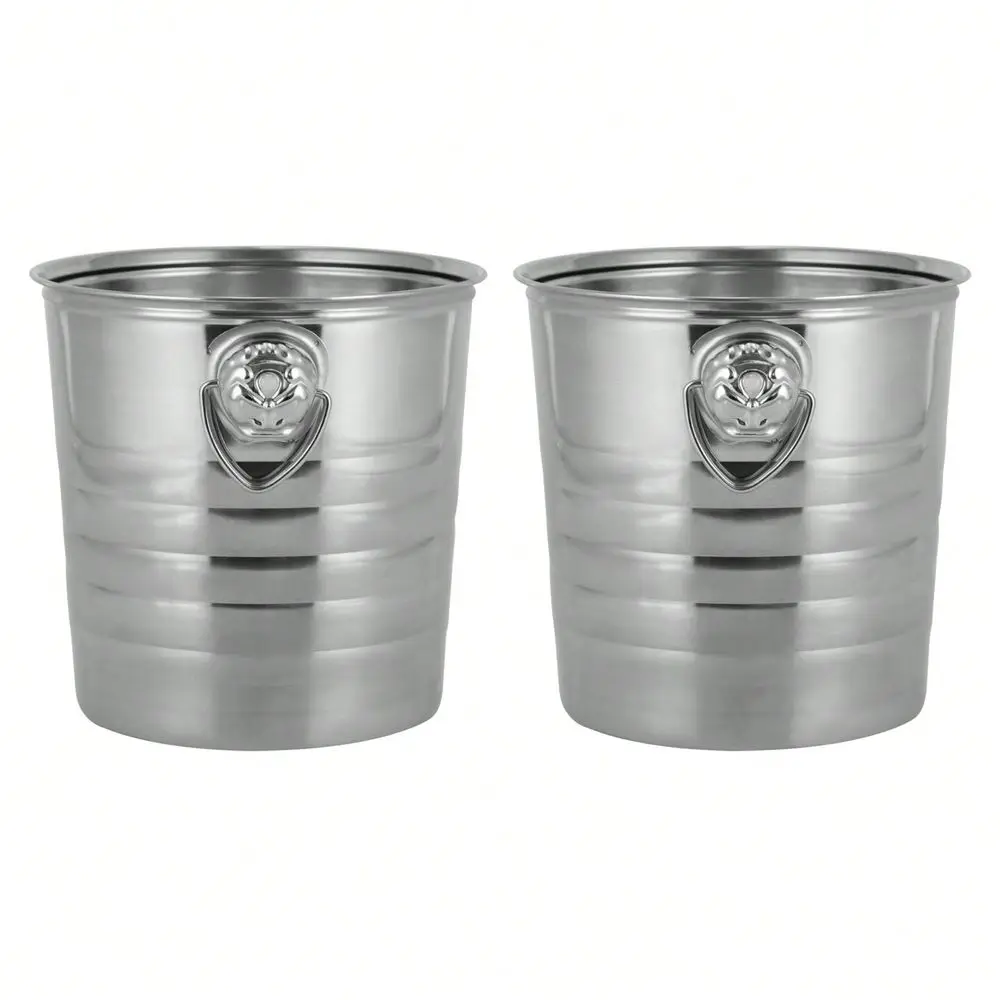 Steel Ice Bucket,5L 1.32 Gal Beverage Tubs,2 Pcs Ice Buckets
Steel Ice Bucket,5L 1.32 Gal Beverage Tubs,2 Pcs Ice Buckets