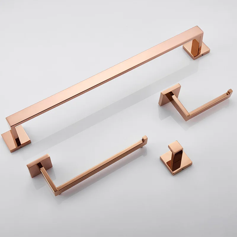 Bathroom Hardware Pendant Set Stainless Steel Towel Rack Toilet Paper Holder Towel Ring Hook Bathroom Accessory Rose Gold
Bathroom Hardware Pendant Set Stainless Steel Towel Rack Toilet Paper Holder Towel Ring Hook Bathroom Accessory Rose Gold