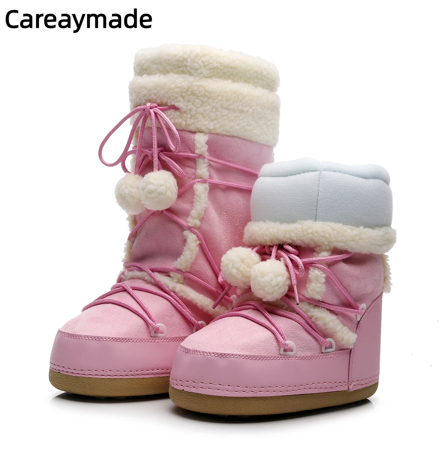 Careaymade-женские зимние ботинки, теплая плюшевая удобная обувь на платформе, женские розовые ботинки до середины икры на шнуровке, нескользящая зимняя обувь, ботильоны
Careaymade-женские зимние ботинки, теплая плюшевая удобная обувь на платформе, женские розовые ботинки до середины икры на шнуровке, нескользящая зимняя обувь, ботильоны