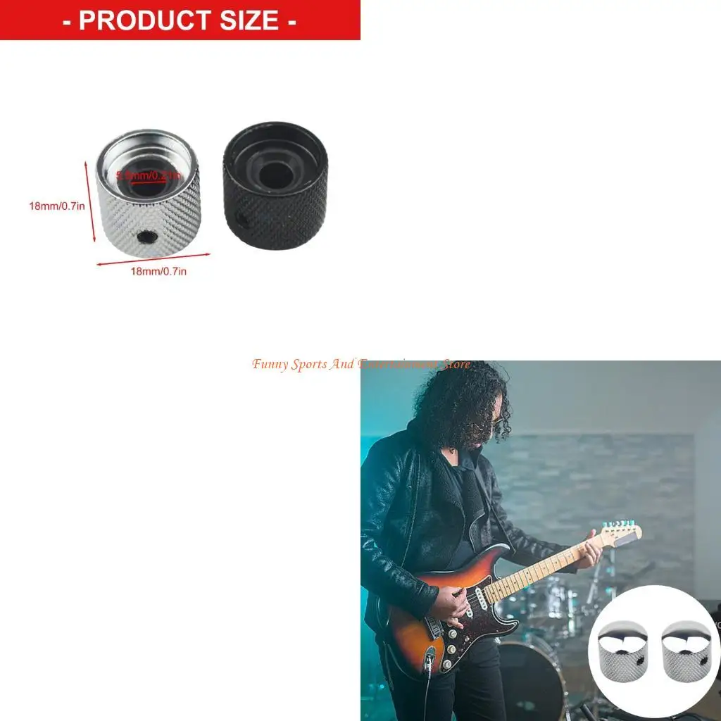 C4DE 2Pcs Dome Top Knobs Potentiometer Knobs with Hole Electric Guitar Bass Part
C4DE 2Pcs Dome Top Knobs Potentiometer Knobs with Hole Electric Guitar Bass Part