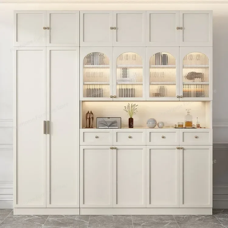 Luxury Living Room Cabinet Sideboard Glass Door Storage Wine Cabinet with Drawer for Dinning Room Locker Home Entrance Cabinet
Luxury Living Room Cabinet Sideboard Glass Door Storage Wine Cabinet with Drawer for Dinning Room Locker Home Entrance Cabinet