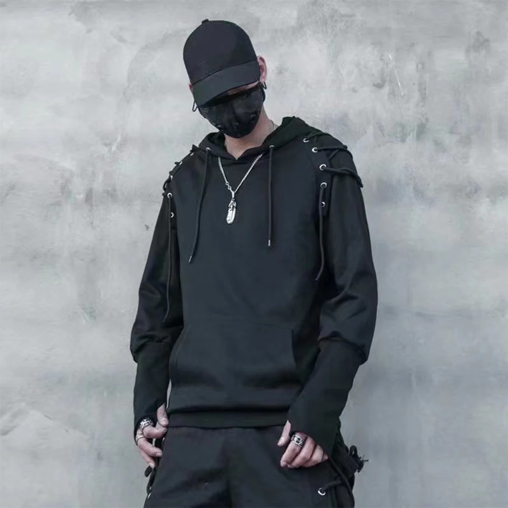 Пуловер с капюшоном ARENS в стиле панк с кулиской на рукавах, Харадзюку, Techwear, толстовки, свитшоты, Мужская свободная толстовка, одежда в стиле хип-хоп, уличная одежда
Пуловер с капюшоном ARENS в стиле панк с кулиской на рукавах, Харадзюку, Techwear, толстовки, свитшоты, Мужская свободная толстовка, одежда в стиле хип-хоп, уличная одежда