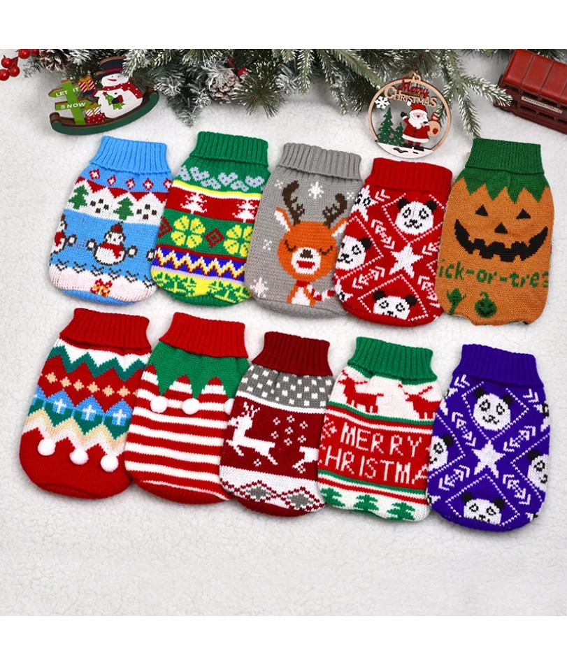 Warm Pet Dog Sweater Winter Dog Clothes for Small Medium Dogs Knitted Puppy Cat Coat Chihuahua French Bulldogs Yorkie Customes
Warm Pet Dog Sweater Winter Dog Clothes for Small Medium Dogs Knitted Puppy Cat Coat Chihuahua French Bulldogs Yorkie Customes
