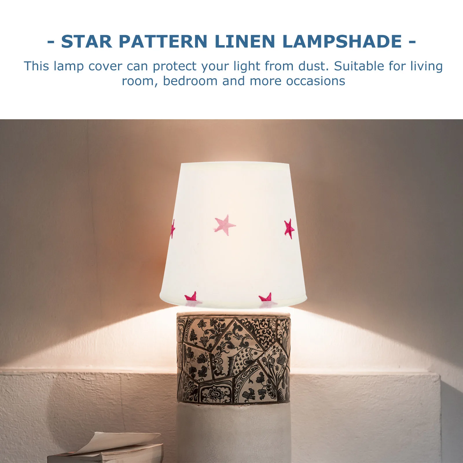 Star Pattern Lampshade Light Shade Cover Decorative Home Hotel Bedside Floor Table Lamp Premium Material Creative Easy
Star Pattern Lampshade Light Shade Cover Decorative Home Hotel Bedside Floor Table Lamp Premium Material Creative Easy