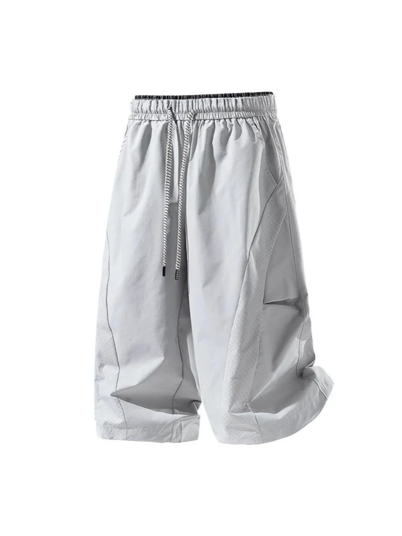 Men's Summer Thin Ice Silk Quick Dry Casual Sports Shorts Loose Straight Leg Cool Feeling Cropped Pants
Men's Summer Thin Ice Silk Quick Dry Casual Sports Shorts Loose Straight Leg Cool Feeling Cropped Pants