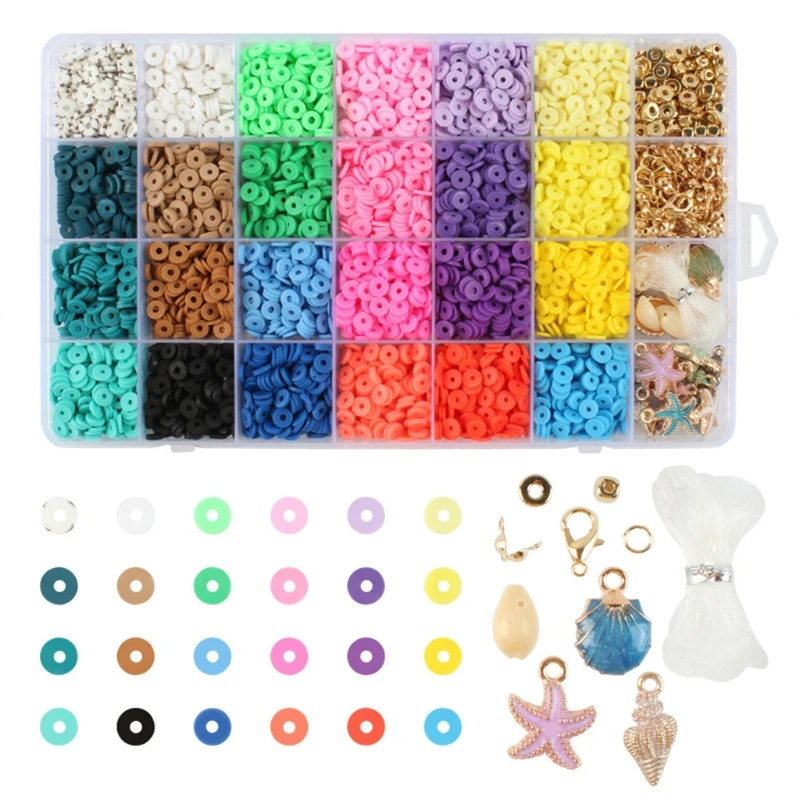 200 Pcs Flat Round Clay Spacer Beads for Jewelry Making Bracelets
200 Pcs Flat Round Clay Spacer Beads for Jewelry Making Bracelets