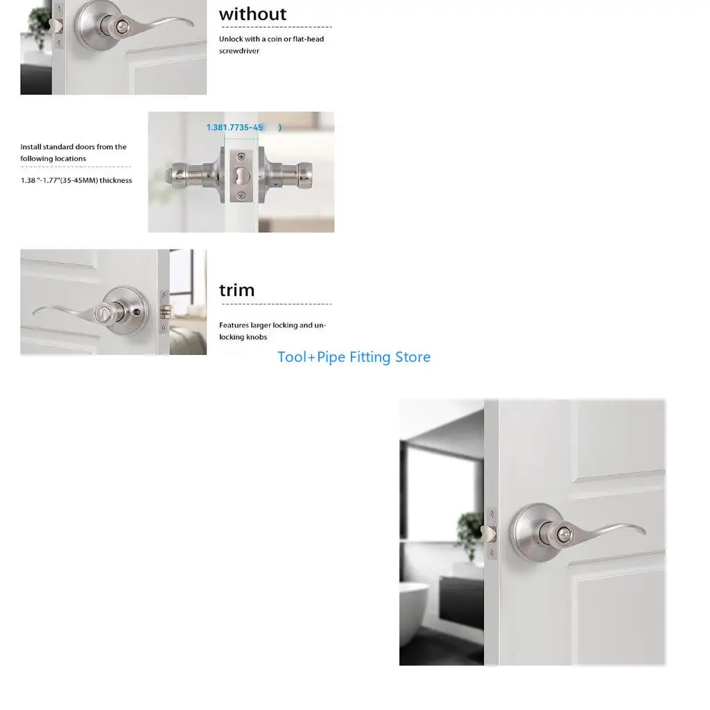 F92B Steel Door Levers with Keyed Alike Entry Function Reversible Door Lock Adjustable Backset Lock for Front & Entrance Door
F92B Steel Door Levers with Keyed Alike Entry Function Reversible Door Lock Adjustable Backset Lock for Front & Entrance Door