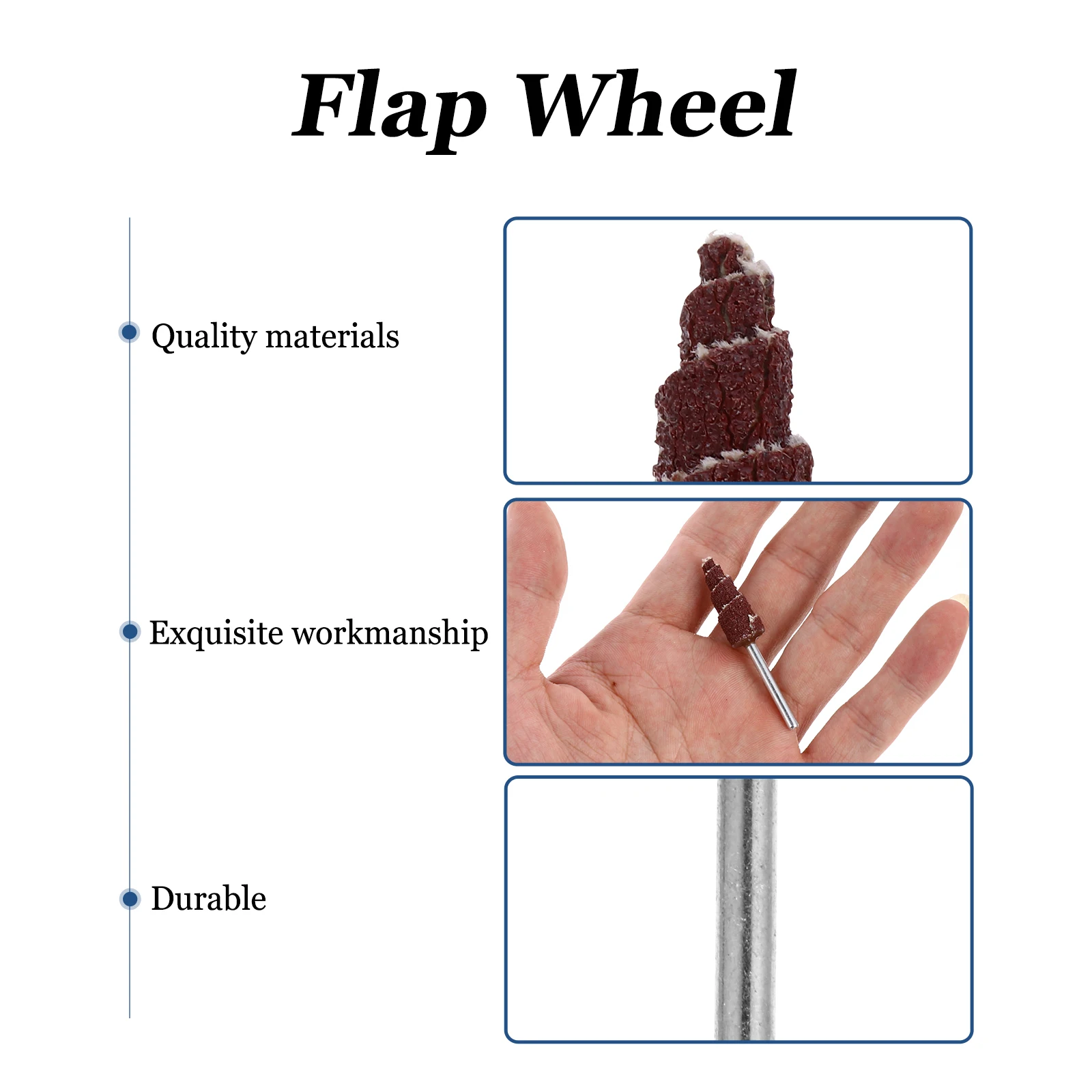 20 Pcs Grinding Head Deburring Wheel Rotary Tool Sanding Sandpaper Metal Emery Cloth Flap Polishing Sander Conical Shape Long
20 Pcs Grinding Head Deburring Wheel Rotary Tool Sanding Sandpaper Metal Emery Cloth Flap Polishing Sander Conical Shape Long