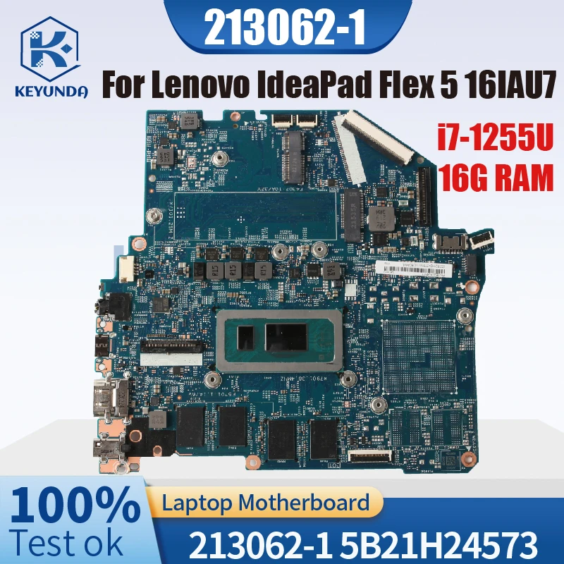 Материнская плата для ноутбука Lenovo IdeaPad Flex 5 16IAU7 213062-1 5B21H24573 SRLFP Core i7-1255U 16 ГБ ОЗУ, материнская плата для ноутбука протестирована
Материнская плата для ноутбука Lenovo IdeaPad Flex 5 16IAU7 213062-1 5B21H24573 SRLFP Core i7-1255U 16 ГБ ОЗУ, материнская плата для ноутбука протестирована