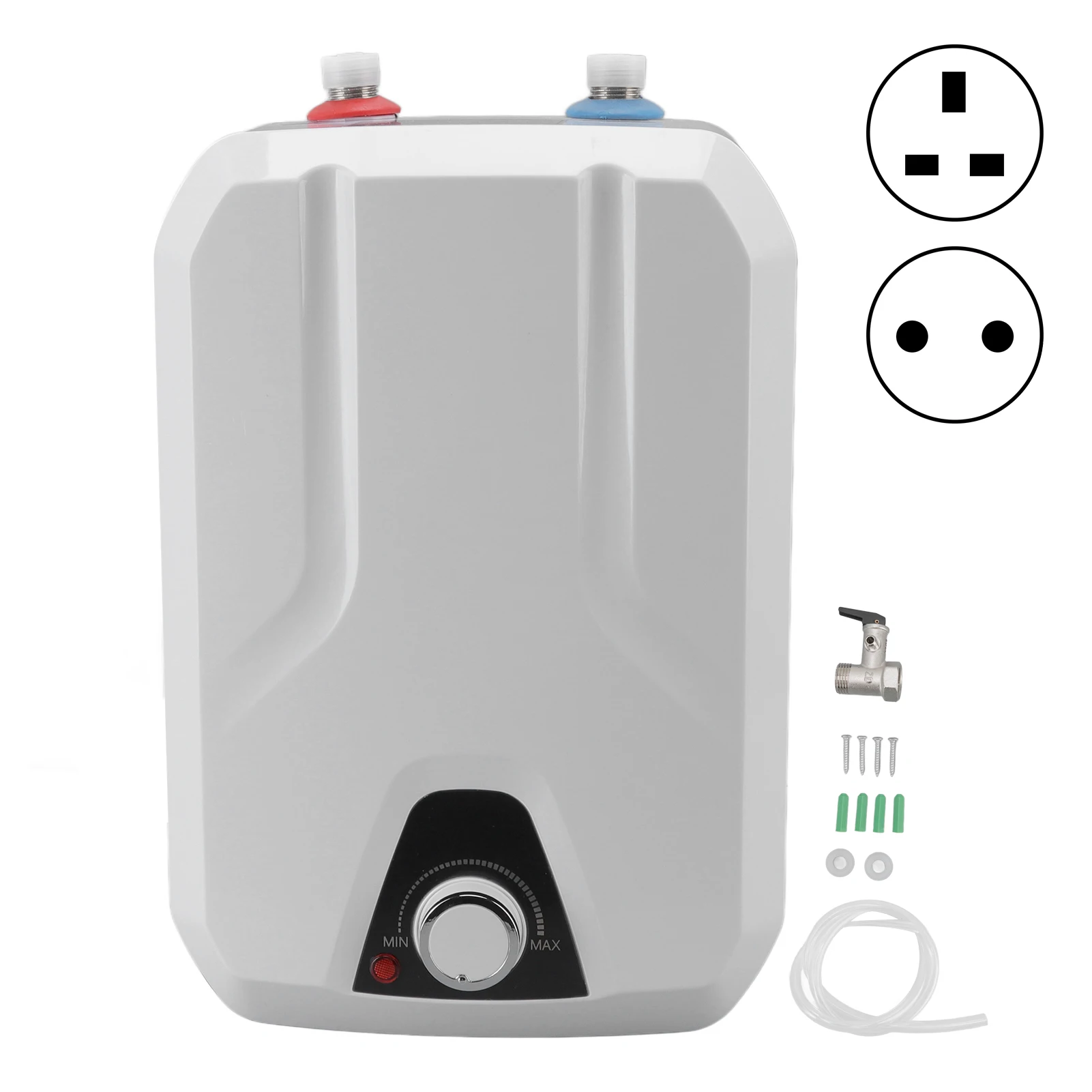 6L Electric Instant Water Heater 2 Modes Large Capacity 1500W IPX4 Waterproof Instantaneous Water Heater for Kitchen
6L Electric Instant Water Heater 2 Modes Large Capacity 1500W IPX4 Waterproof Instantaneous Water Heater for Kitchen