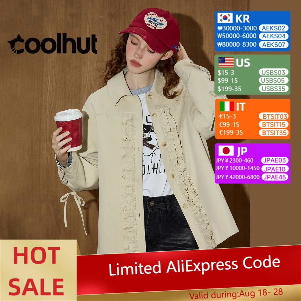COOLHUT Women's Demi-season Jacket Smocked Lapel Jacket Contrast Trim Lace Detail Slim Fit Niche Design Fall Casual Outerwear
COOLHUT Women's Demi-season Jacket Smocked Lapel Jacket Contrast Trim Lace Detail Slim Fit Niche Design Fall Casual Outerwear