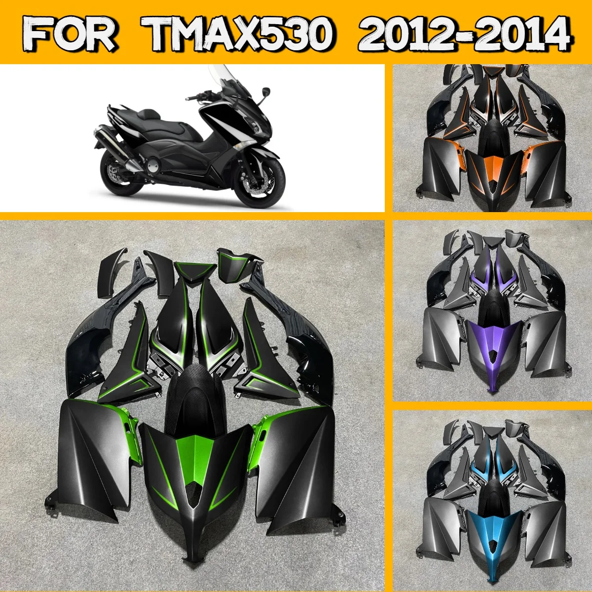 Комплект пластиковых обтекателей для мотоцикла Yamaha TMAX530 2012-2014 годов, идеальная совместимость
Комплект пластиковых обтекателей для мотоцикла Yamaha TMAX530 2012-2014 годов, идеальная совместимость