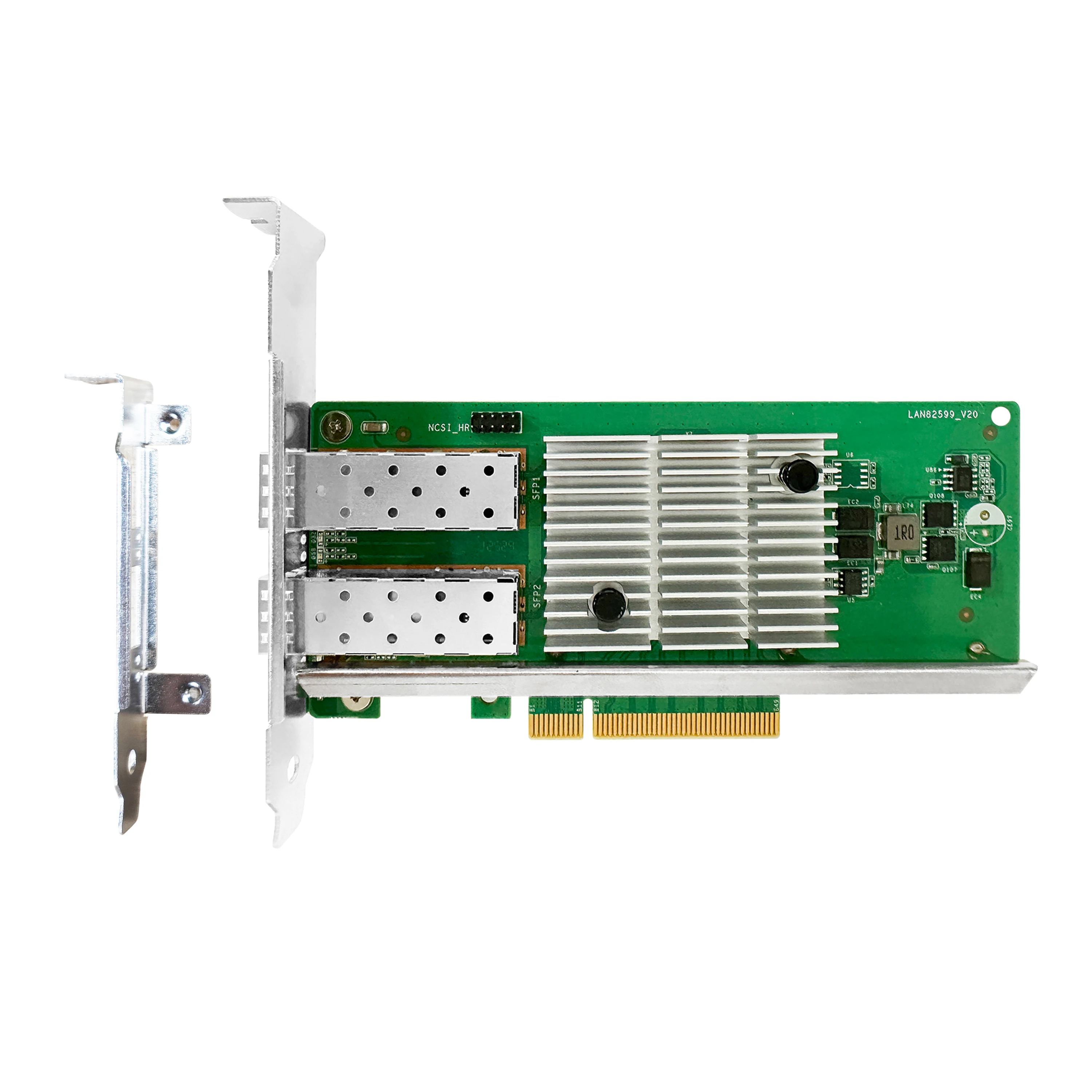 Сетевая карта Intel 82599 Двойной порт SFP PCI Express 2.0 X8 Двойной оптический порт 10G 10-гигабитная оптоволоконная сетевая карта Ethernet
Сетевая карта Intel 82599 Двойной порт SFP PCI Express 2.0 X8 Двойной оптический порт 10G 10-гигабитная оптоволоконная сетевая карта Ethernet