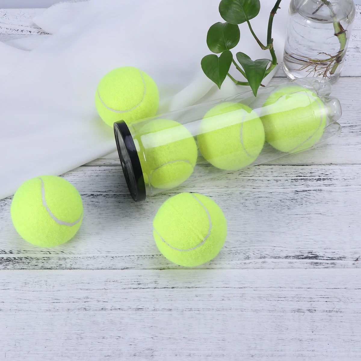 3Pcs Tennis Balls Deep Seam Durable Natural Rubber Regular Duty Practice Pet Training Championship Can Tennis Balls
3Pcs Tennis Balls Deep Seam Durable Natural Rubber Regular Duty Practice Pet Training Championship Can Tennis Balls