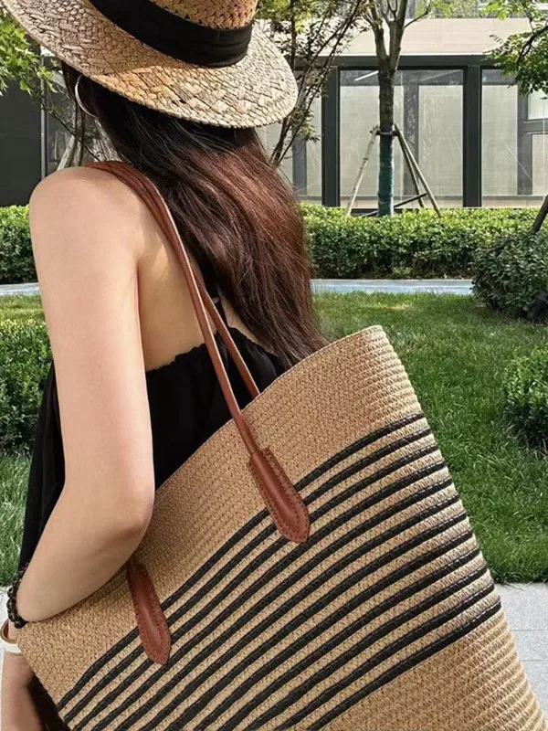 Hong Kong Fonck Large Capacity Straw Woven Tote Bag Women's 2025 New Style Beach Vacation Handbag Single Shoulder Bag
Hong Kong Fonck Large Capacity Straw Woven Tote Bag Women's 2025 New Style Beach Vacation Handbag Single Shoulder Bag