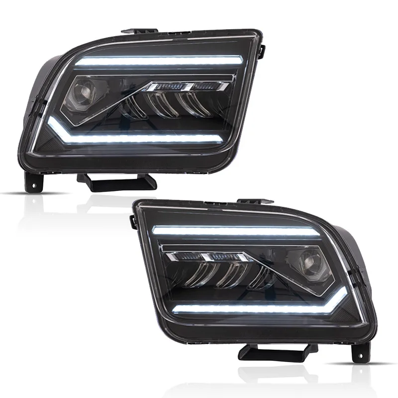 1 пара автомобильных светодиодных фар DRL дневных ходовых огней для Ford Mustang 2005-2009, динамический стример, указатель поворота, передняя лампа в сборе
1 пара автомобильных светодиодных фар DRL дневных ходовых огней для Ford Mustang 2005-2009, динамический стример, указатель поворота, передняя лампа в сборе