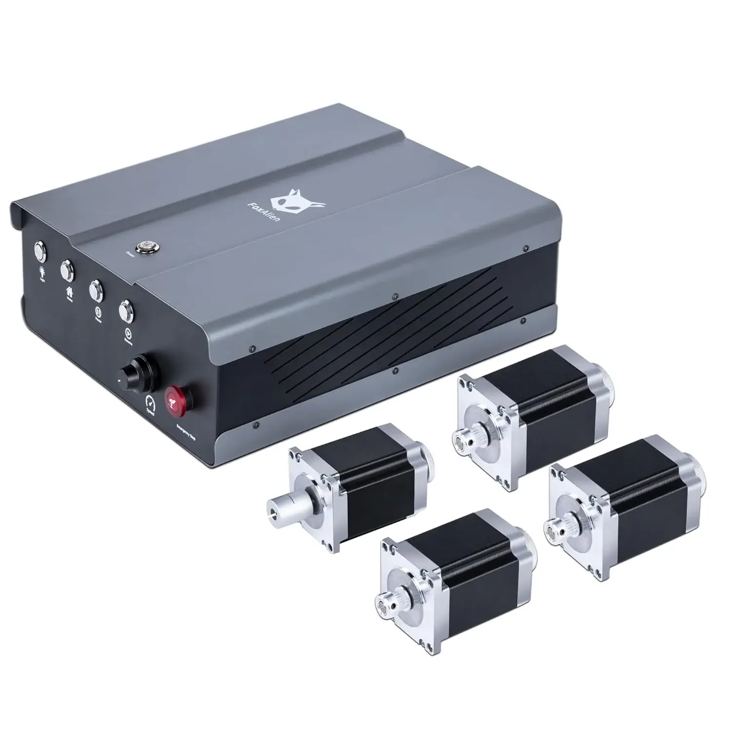 NEMA23 Stepper Motors Upgrade Kit for Masuter 3, 4PCS 57-76 Open-Loop Motors with DM542 Drivers Controller Box, Drag Chain Cable
NEMA23 Stepper Motors Upgrade Kit for Masuter 3, 4PCS 57-76 Open-Loop Motors with DM542 Drivers Controller Box, Drag Chain Cable