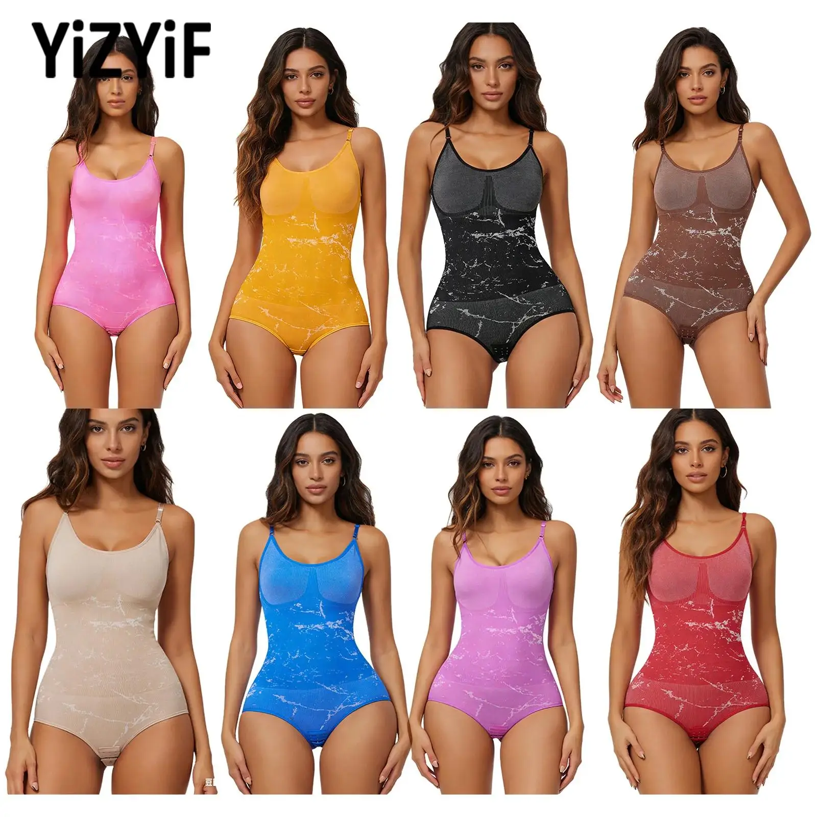 Women's Adjustable Shoulder Straps Printed Sling Gym Leotard Close-Fitting Bodysuit Shapewear for Sports Workout Yoga Running
Women's Adjustable Shoulder Straps Printed Sling Gym Leotard Close-Fitting Bodysuit Shapewear for Sports Workout Yoga Running