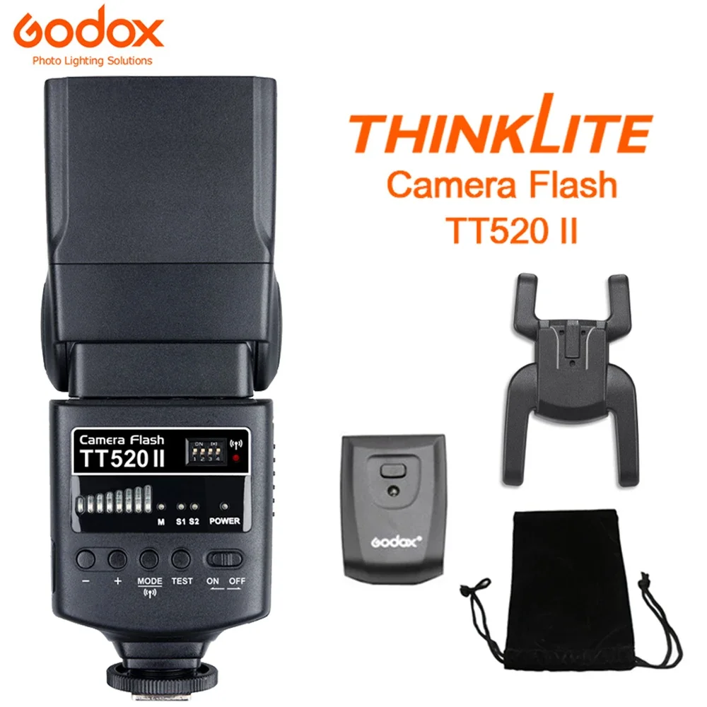 Godox TT520 II Flash TT520II with Build-in 433MHz Wireless Signal + Flash Speedlite for Nikon Canon Pentax Olympus DSLR Cameras
Godox TT520 II Flash TT520II with Build-in 433MHz Wireless Signal + Flash Speedlite for Nikon Canon Pentax Olympus DSLR Cameras