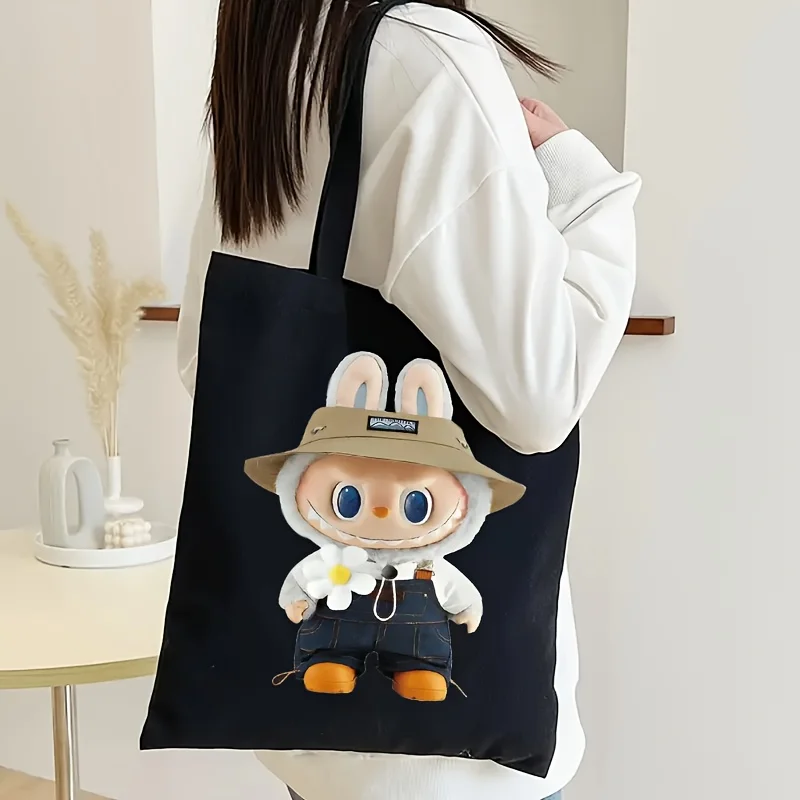 Cute Labubu Print Canvas Tote Bag Versatile Style Durable Women's Reusable Daily Commute Shoulder Bag for Shopping
Cute Labubu Print Canvas Tote Bag Versatile Style Durable Women's Reusable Daily Commute Shoulder Bag for Shopping