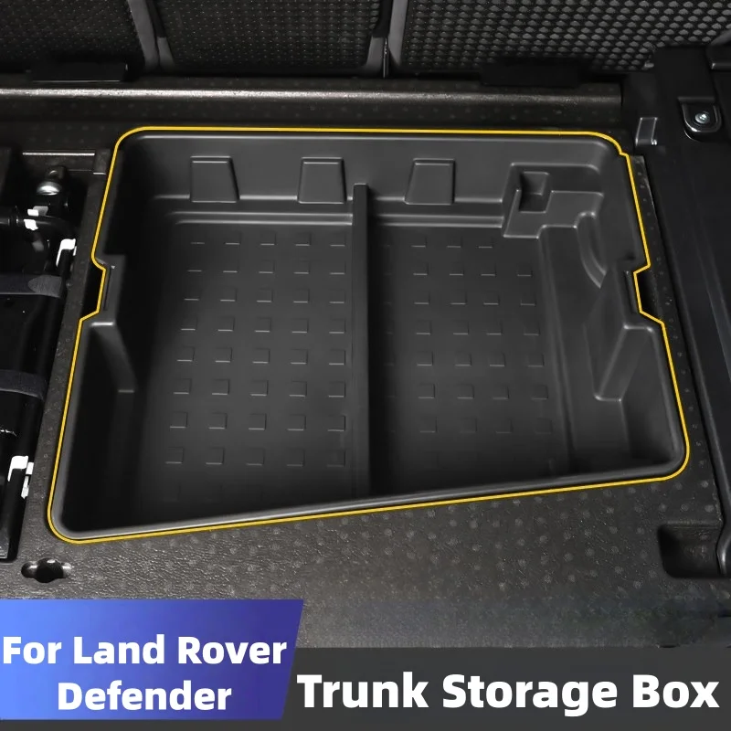 For Land Rover Defender 110 2020-2026 ABS Black Car Trunk Storage Box Classification Box Trim High Quality Car Accessories
For Land Rover Defender 110 2020-2026 ABS Black Car Trunk Storage Box Classification Box Trim High Quality Car Accessories