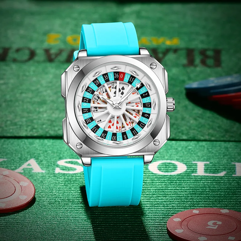 European roulette personalized dial men's mechanical watch player gambling series fully automatic movement design party watch
European roulette personalized dial men's mechanical watch player gambling series fully automatic movement design party watch
