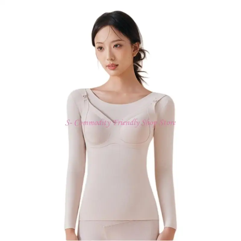 85AE Winter Maternity Base Layers Elastic Tummy Panel Nursing Clothes for New Mother
85AE Winter Maternity Base Layers Elastic Tummy Panel Nursing Clothes for New Mother