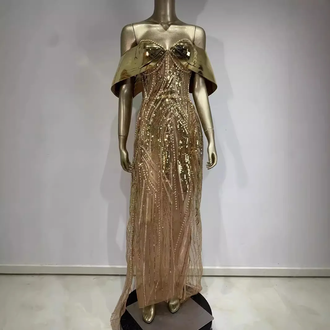STOCK Sexy Sparkling Rhinestone Dress Female Singer Outfit Nightclub Party Evening Gown Performance Wear Women Vallentain Dress
STOCK Sexy Sparkling Rhinestone Dress Female Singer Outfit Nightclub Party Evening Gown Performance Wear Women Vallentain Dress