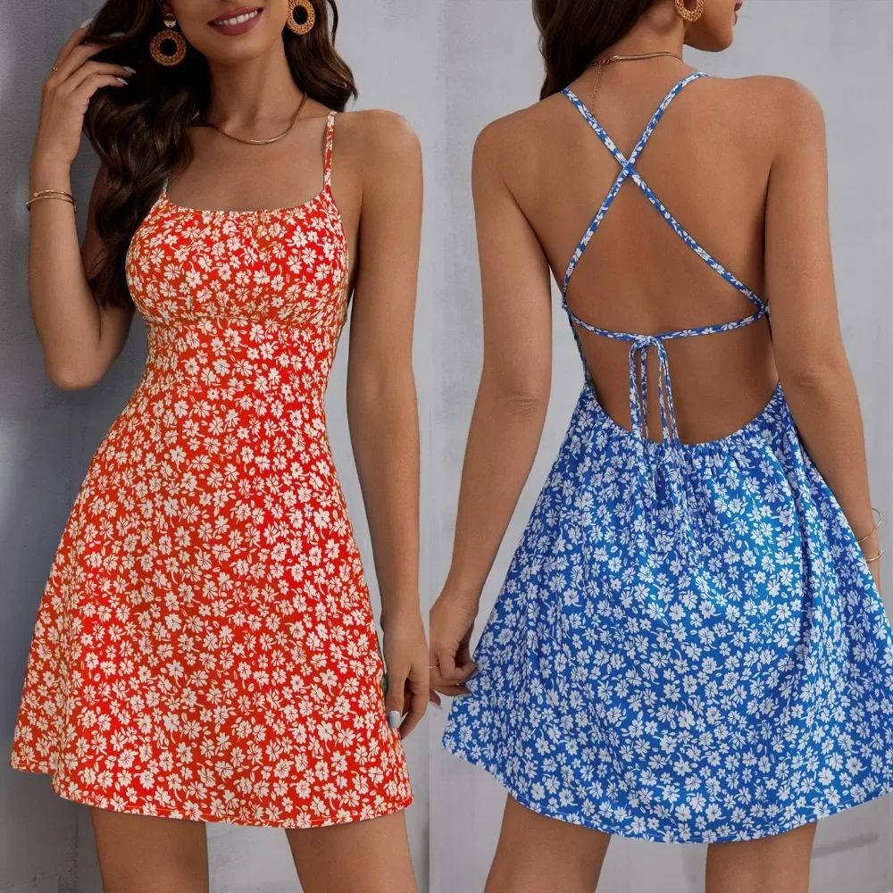 Dress Women Summer Fashion Lady Sexy Casual Short Mini Sleeveless Backless Suspender Dresses 1122RT
Dress Women Summer Fashion Lady Sexy Casual Short Mini Sleeveless Backless Suspender Dresses 1122RT