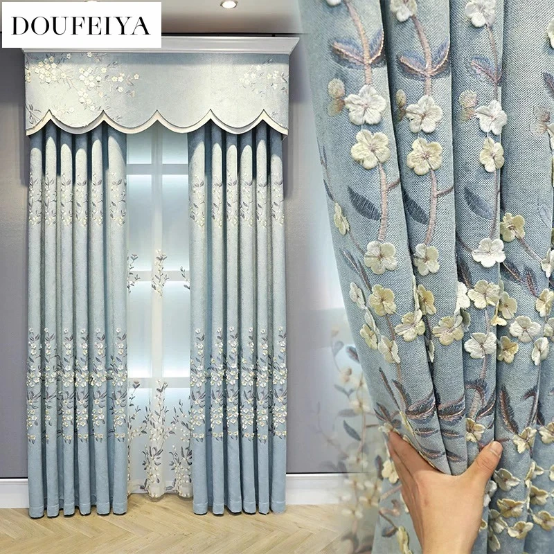 Custom Size White Tulle European Chenel Light-shading Embroidery Elegant Luxury Sheer Curtains for Living Dining Room Bedroom
Custom Size White Tulle European Chenel Light-shading Embroidery Elegant Luxury Sheer Curtains for Living Dining Room Bedroom