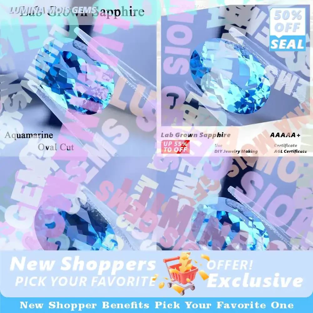 acb Lab Grown Sapphire Aquamarine Color Oval Cut Quality Pendant Gemstones for Charms Jewelry Making Selectable Certificate
acb Lab Grown Sapphire Aquamarine Color Oval Cut Quality Pendant Gemstones for Charms Jewelry Making Selectable Certificate