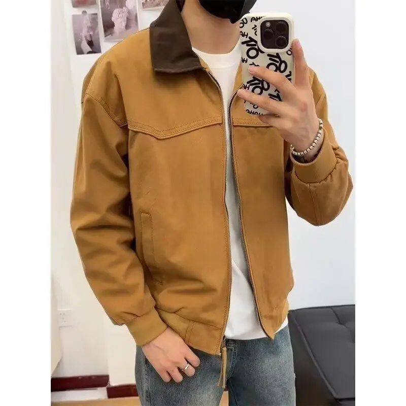 Spring Autumn Loose Men's Jacket Hip Hop Style Street Fashion Harajuku Korean Version Trendy Outerwear Polyester Material
Spring Autumn Loose Men's Jacket Hip Hop Style Street Fashion Harajuku Korean Version Trendy Outerwear Polyester Material