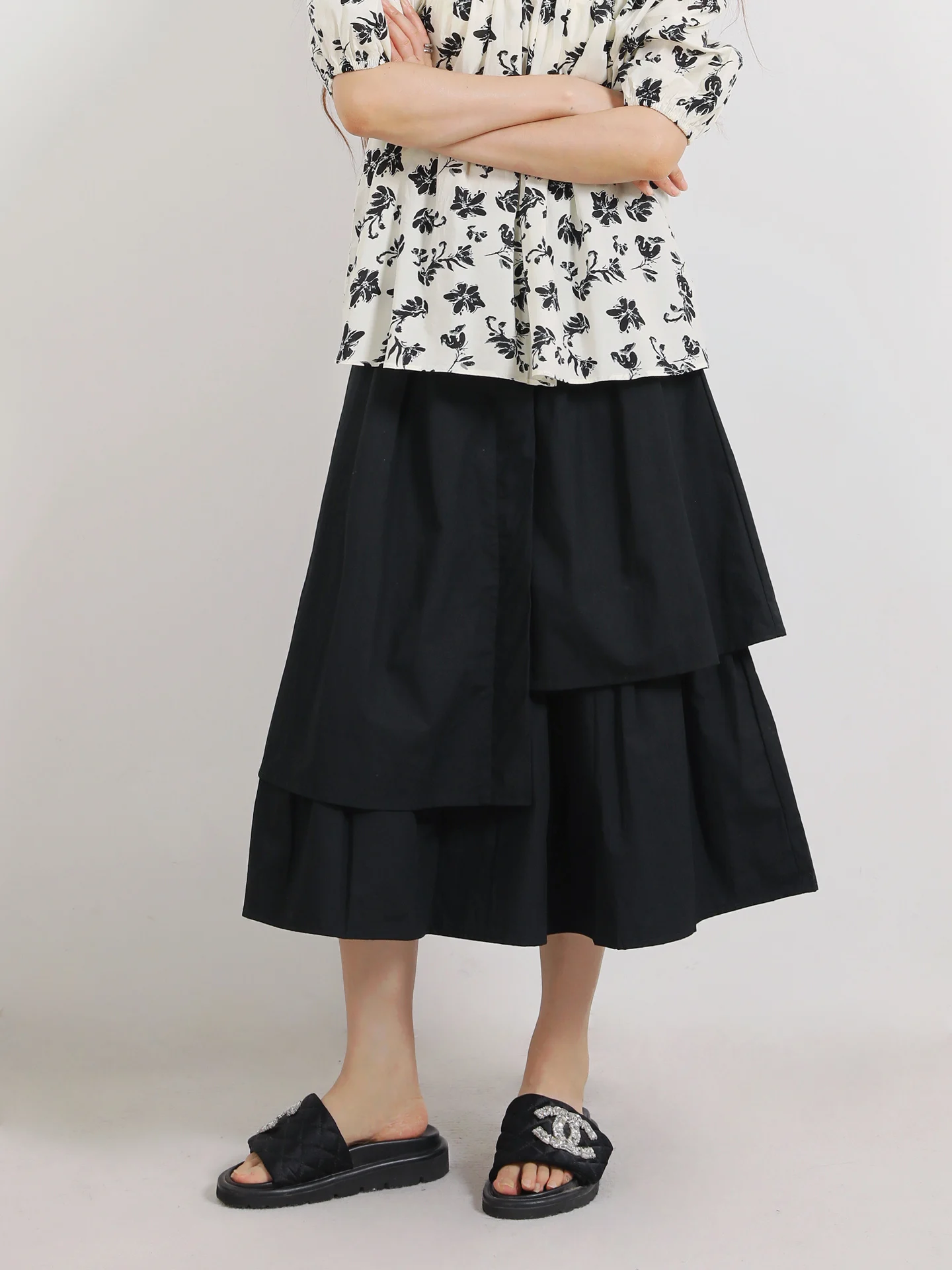 Beautifully Layered Elastic Waist Midi Skirt Irregular Design Korean Sle Cotton A-Line Skirt for Women in Their 20s
Beautifully Layered Elastic Waist Midi Skirt Irregular Design Korean Sle Cotton A-Line Skirt for Women in Their 20s