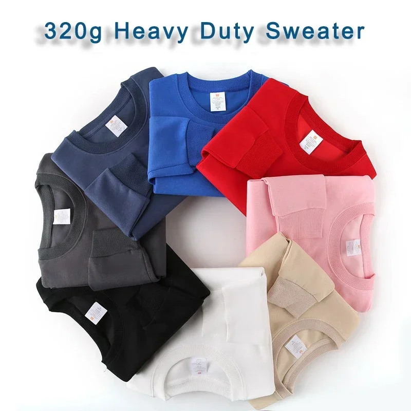 320g Women O-neck Cotton Sweater Autumn and Winter Simple Men and Women Basic Style Solid Color Casual Loose Long Sleeved Top
320g Women O-neck Cotton Sweater Autumn and Winter Simple Men and Women Basic Style Solid Color Casual Loose Long Sleeved Top