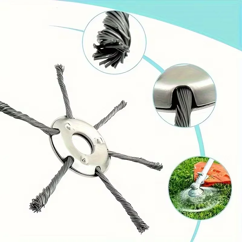 1pc Garden Steel Wire Trimmer Head Lawn Mower Blades Grass Cutting Blade For 24.5mm Lawn Mowers Brush Cutters Garden Accessories
1pc Garden Steel Wire Trimmer Head Lawn Mower Blades Grass Cutting Blade For 24.5mm Lawn Mowers Brush Cutters Garden Accessories