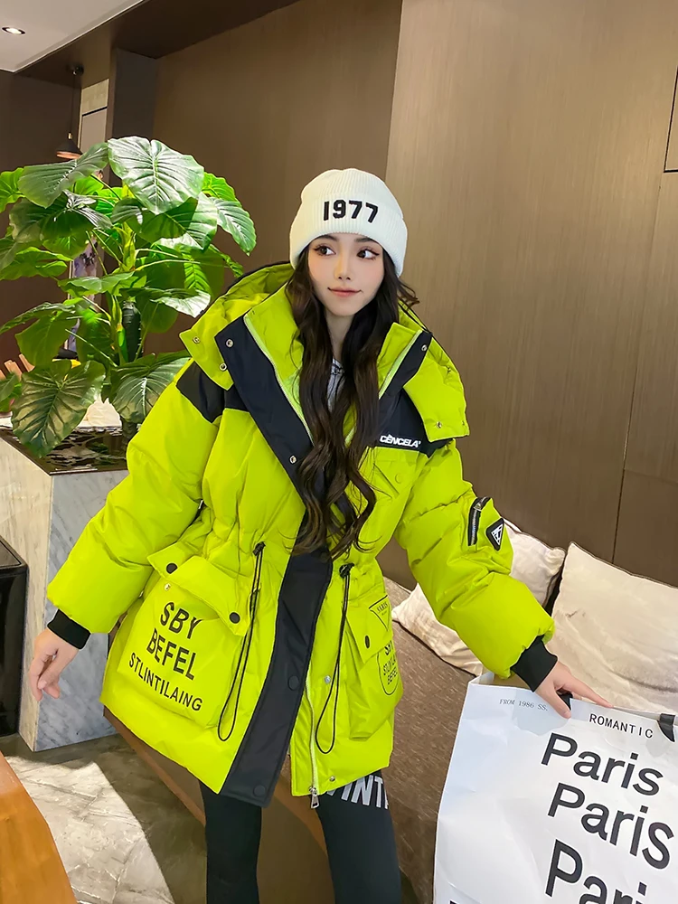 Winter Women Hooded Short Down Cotton Coat Lady Soft Loose Down Padded Jacket Adjustable Waist Parkas Outwear
Winter Women Hooded Short Down Cotton Coat Lady Soft Loose Down Padded Jacket Adjustable Waist Parkas Outwear